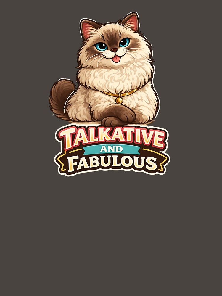 Talkative and Fabulous – Funny Cat Lover Design by EastEndTownie