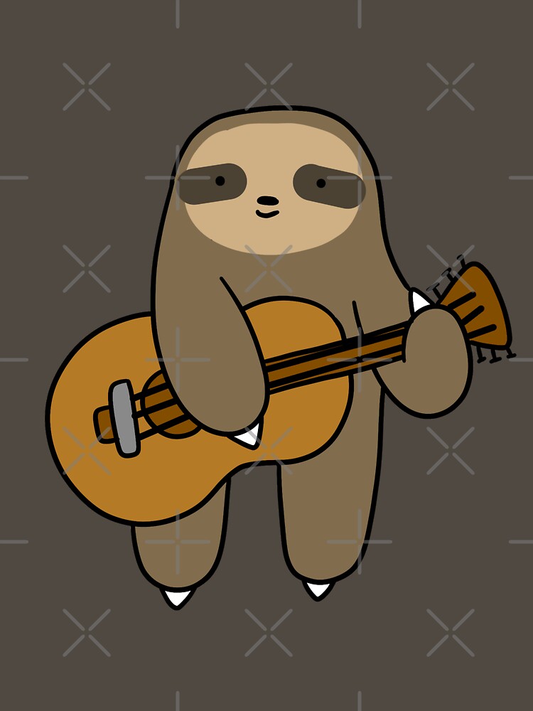 Guitar Sloth by SaradaBoru