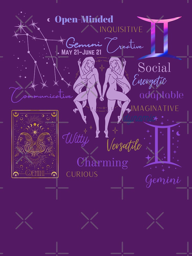 Dark Academia Astrology Star Constellation Horoscope Zodiac Sign Gemini by LEILA ART SPACE