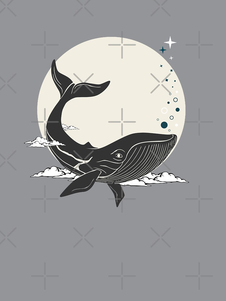 Moon whale space whale sea creature by Artyselley