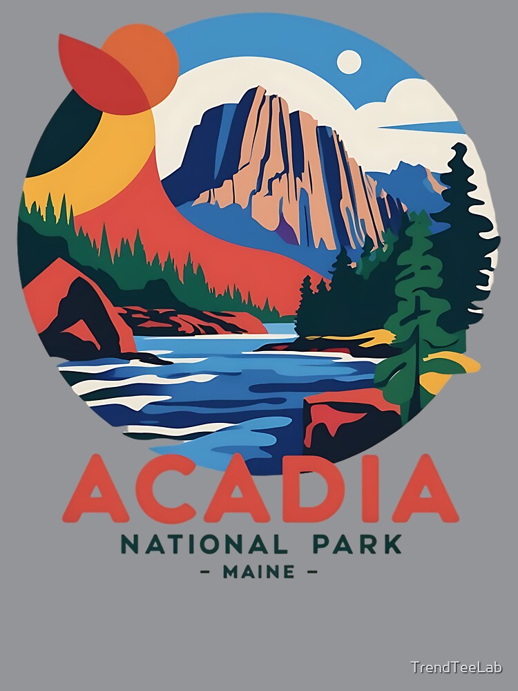 Acadia National Park Maine by TrendTeeLab