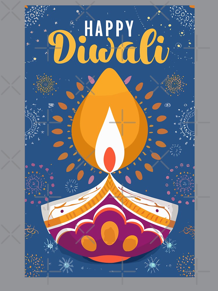 Happy Diwali Greetings- Hindu Festival Design by Jollys-ArtShop