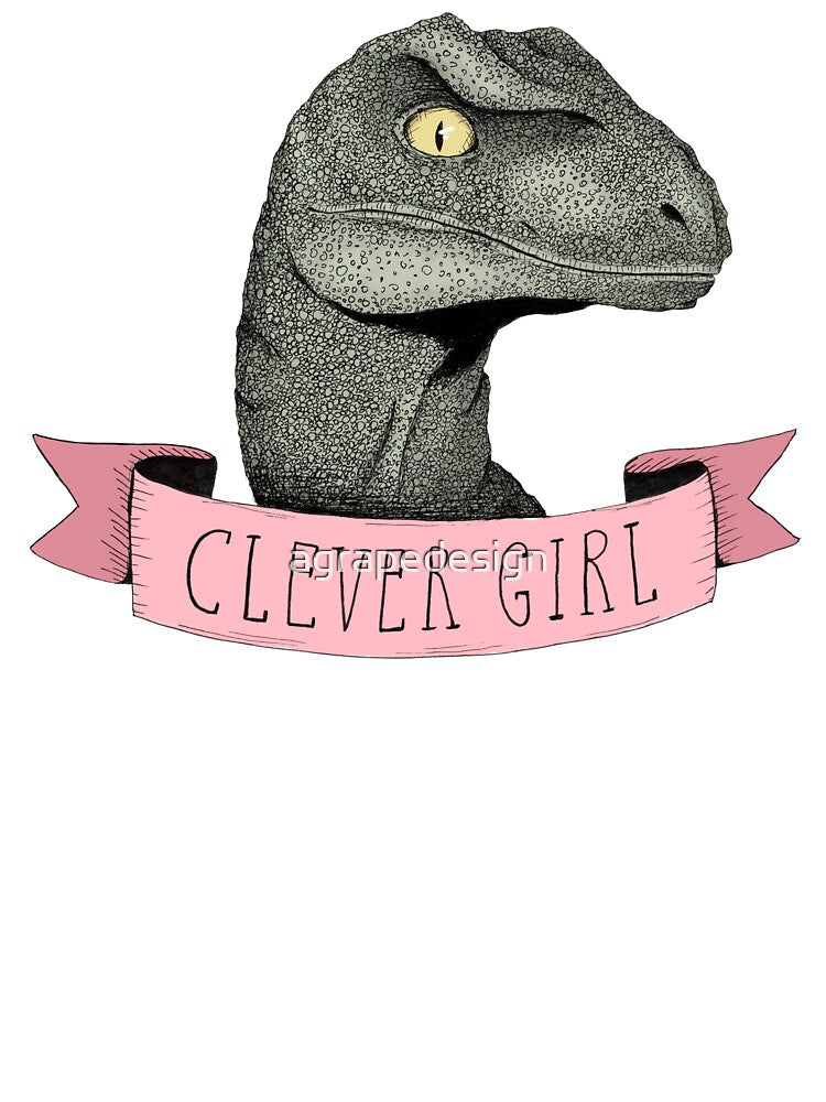 Clever Girl raptor dinosaur by agrapedesign