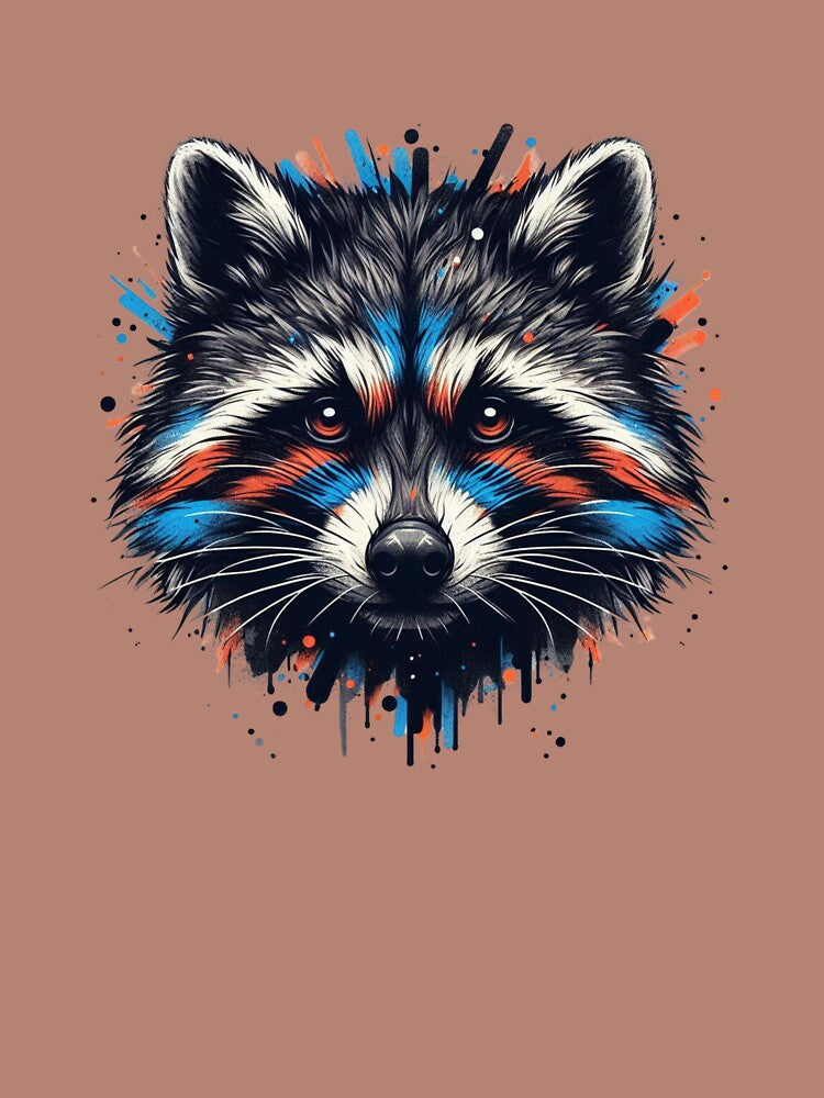 Playful Raccoon Wildlife Art – Cute Woodland Animal Design by gkhanco