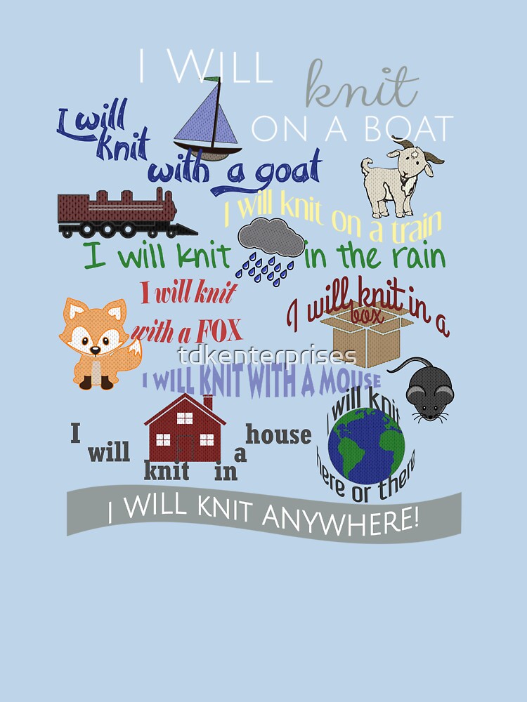 Knitting Products: I Will Knit on a Boat by TDK Enterprises