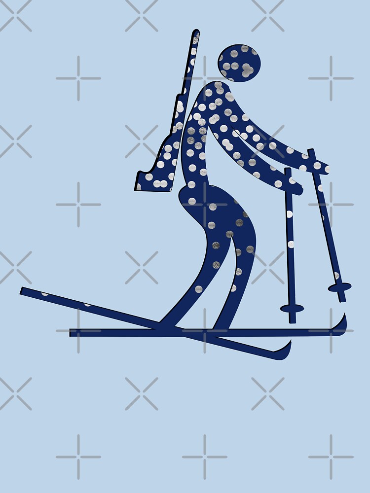 biathlon winter sports athletes by minimalartstory