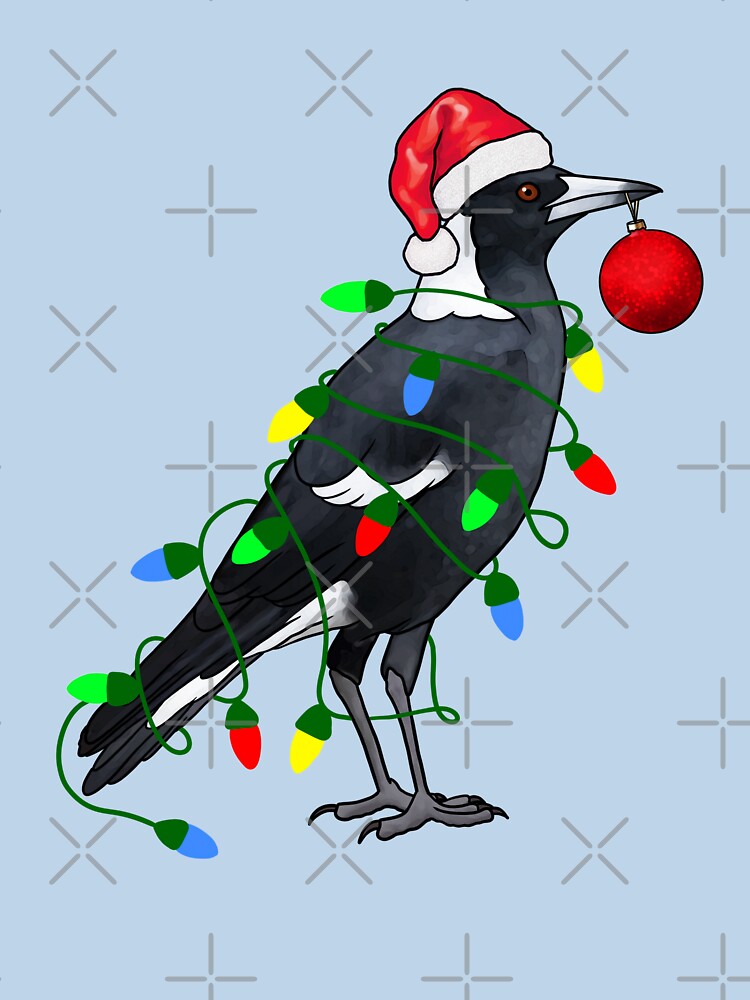 Extra Festive Magpie by Meowmaddie