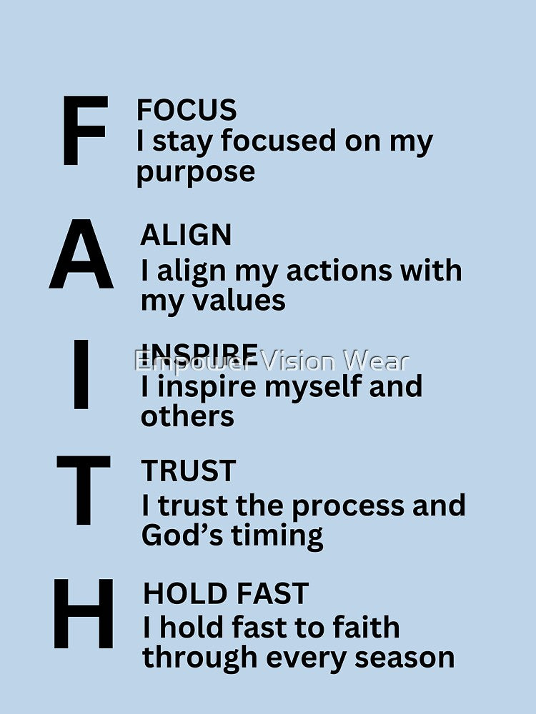 Faith-driven purpose, alignment, inspiration, and trust by Empower Vision Wear