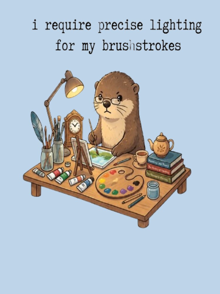 I Require precise lighting for my brushstrokes Classic T Shirt by Lulu Shop