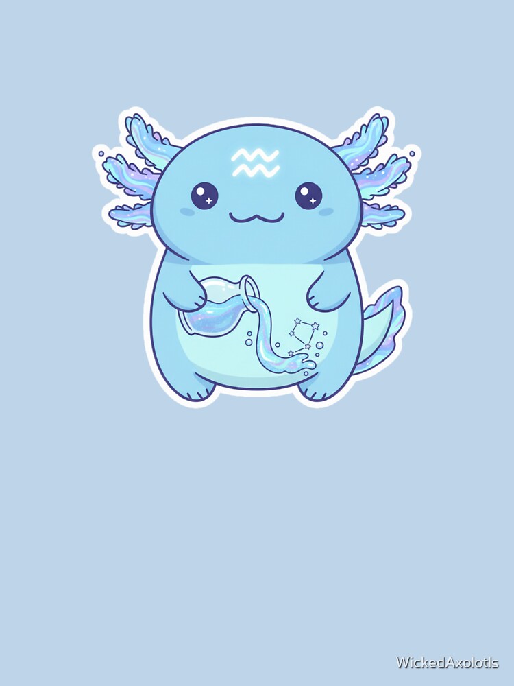 Aquarius Axolotl by WickedAxolotls