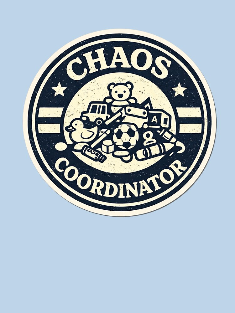 Chaos Coordinator – Funny Parenting Badge by EastEndTownie