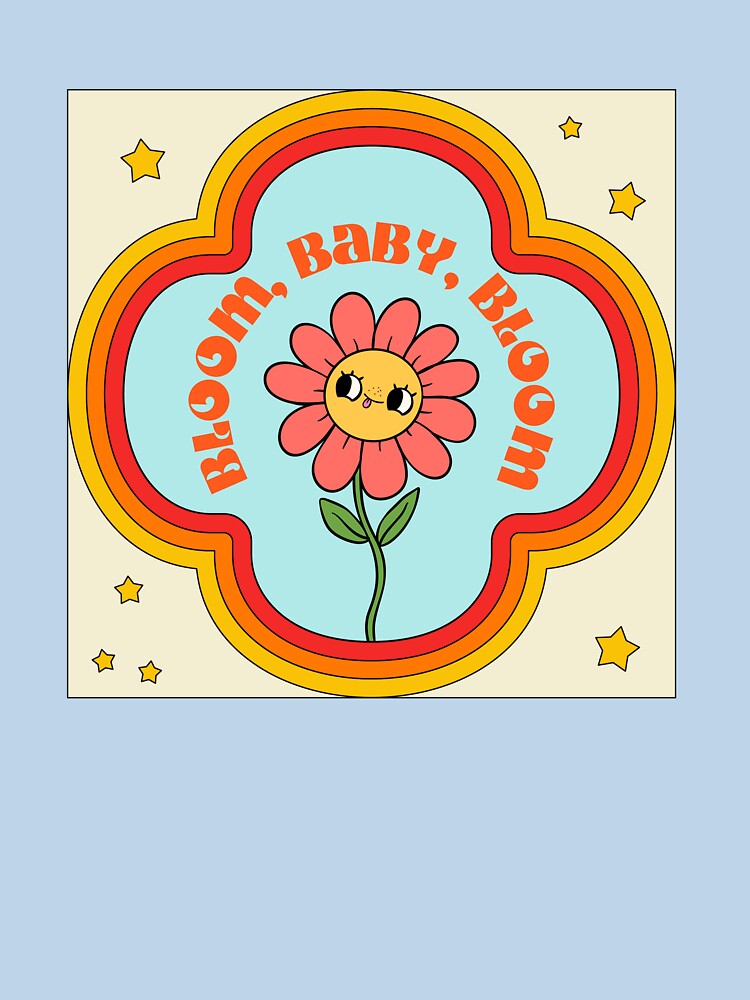 Bloom, Baby, Bloom – Playful Retro Daisy with Groovy Vibes by LUV963