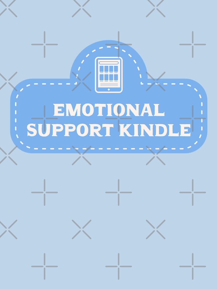 Emotional Support Kindle - Blue by rainytheday