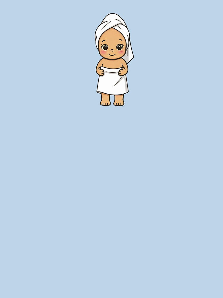 Cute sonny angel baby in towel by elenasedit