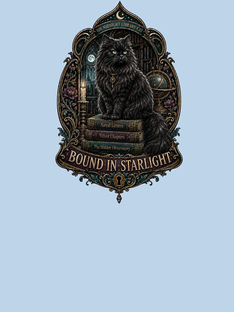 Bound in Starlight Gothic Cat by Soft Panic Studio