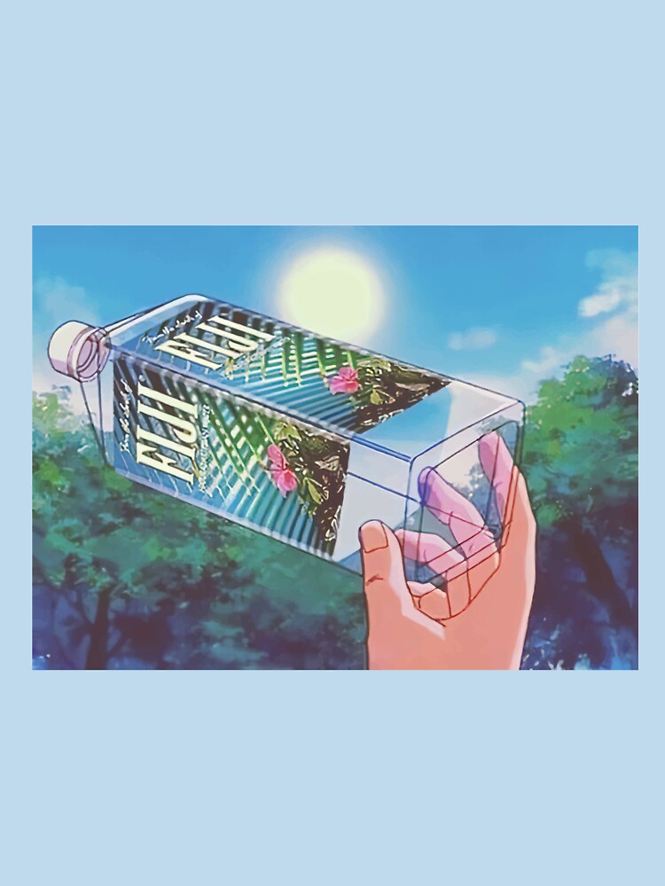 Fiji Water Bottle Anime Japan Lofi Retro Vintage Chill Vaporwave by custom-firmware