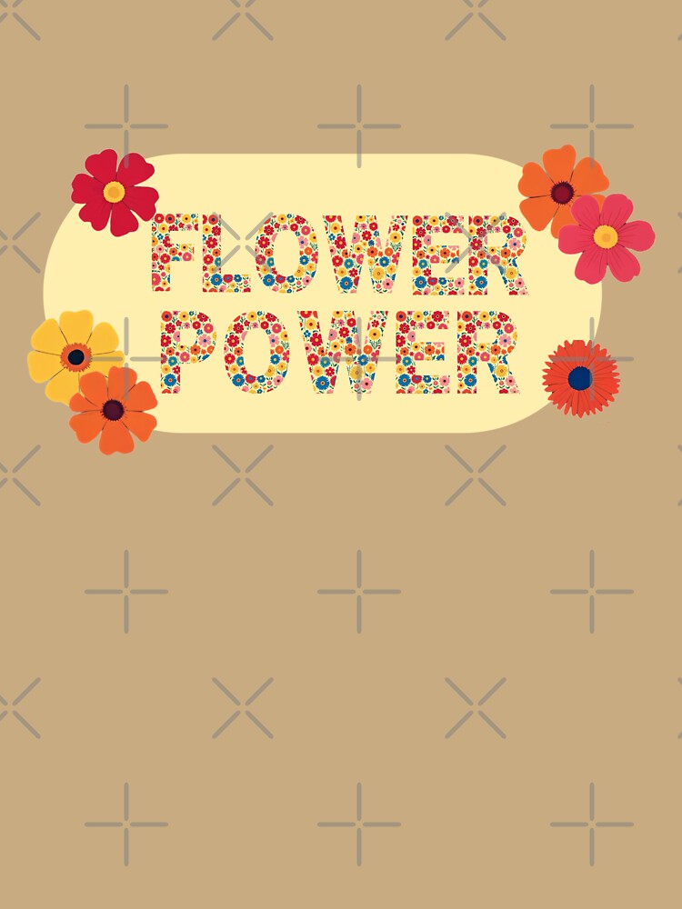 Retro 70s Flower Power Pattern by Vibe Check Central