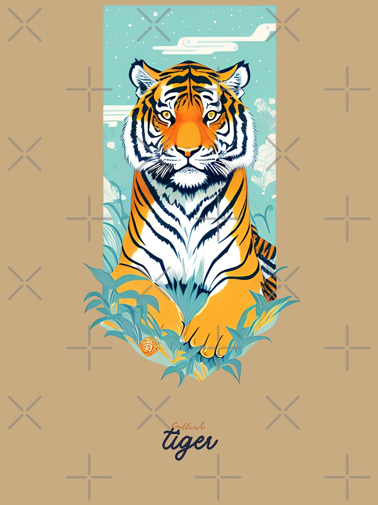 Vintage Tiger by CallisC Arts by CallisC-Arts