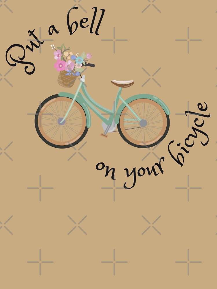 Put A Bell On Your Bicycle – Italian Girls Tour saying vintage bicycle by eMKa82