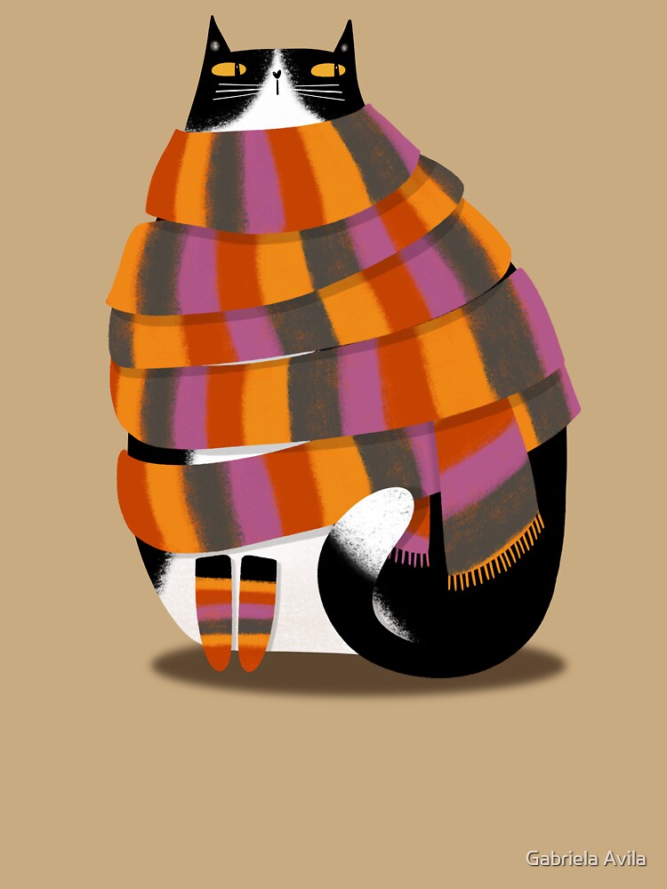 Fall Fashion Tuxedo Cat by poket.piktures