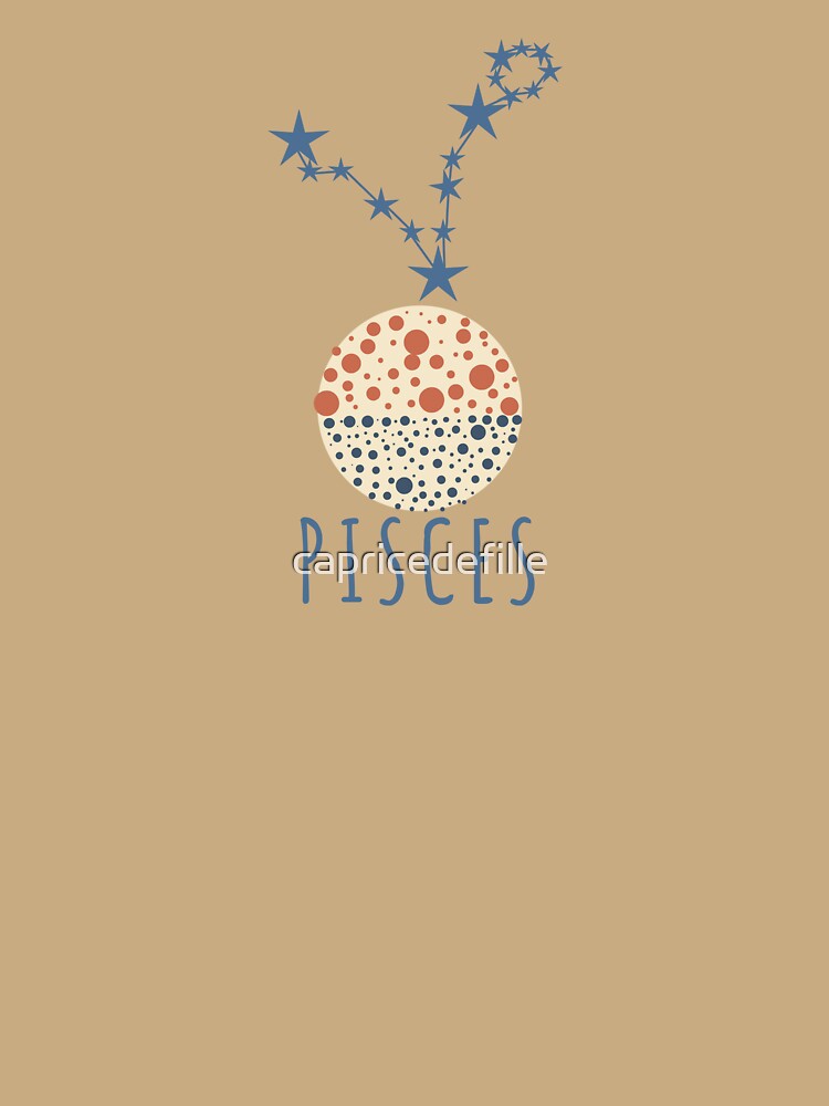 Minimalist Pisces Zodiac Constellation Art by capricedefille