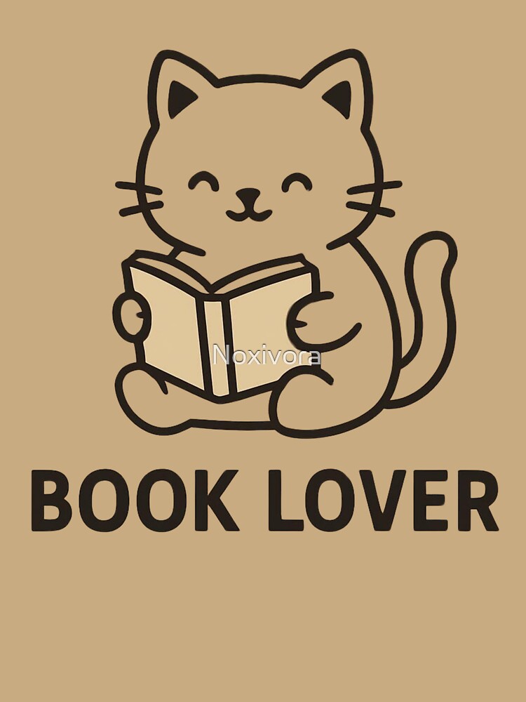 Book Lover Cozy Reading Cat by Noxivora