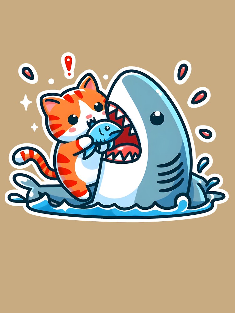 cat feed shark by aliraweb