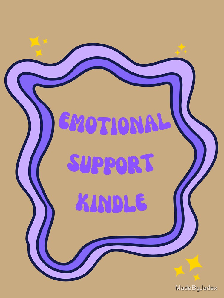 Emotional Support Kindle Purple by MadeByJadex