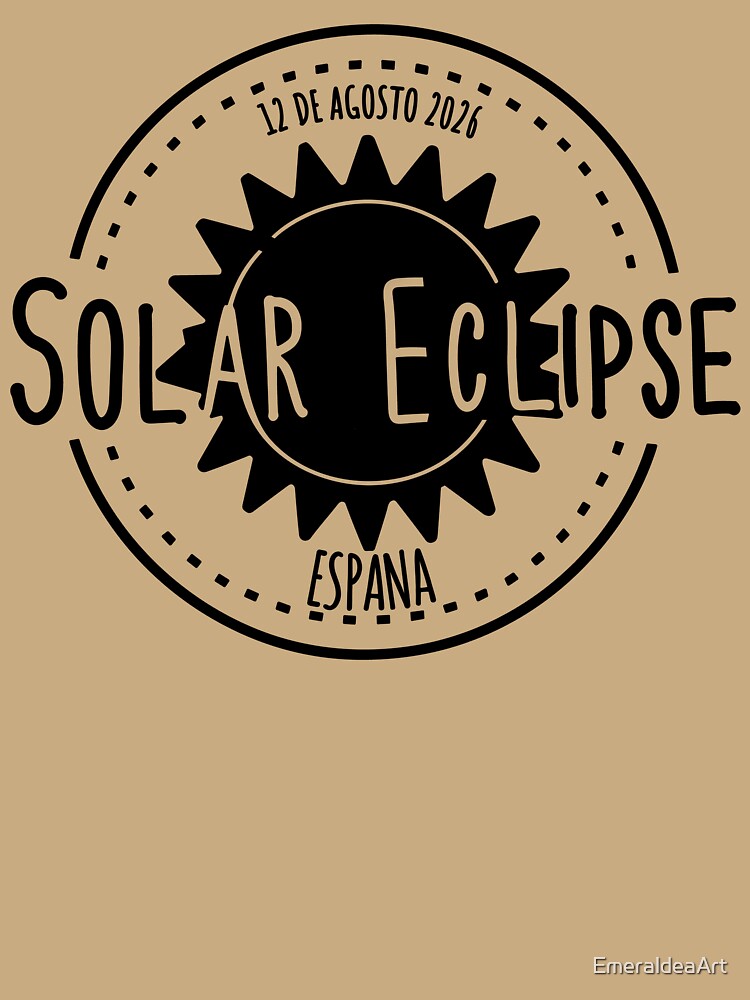 Espana 12 de agosto 2026 Solar Eclipse design by EmeraldeaArt