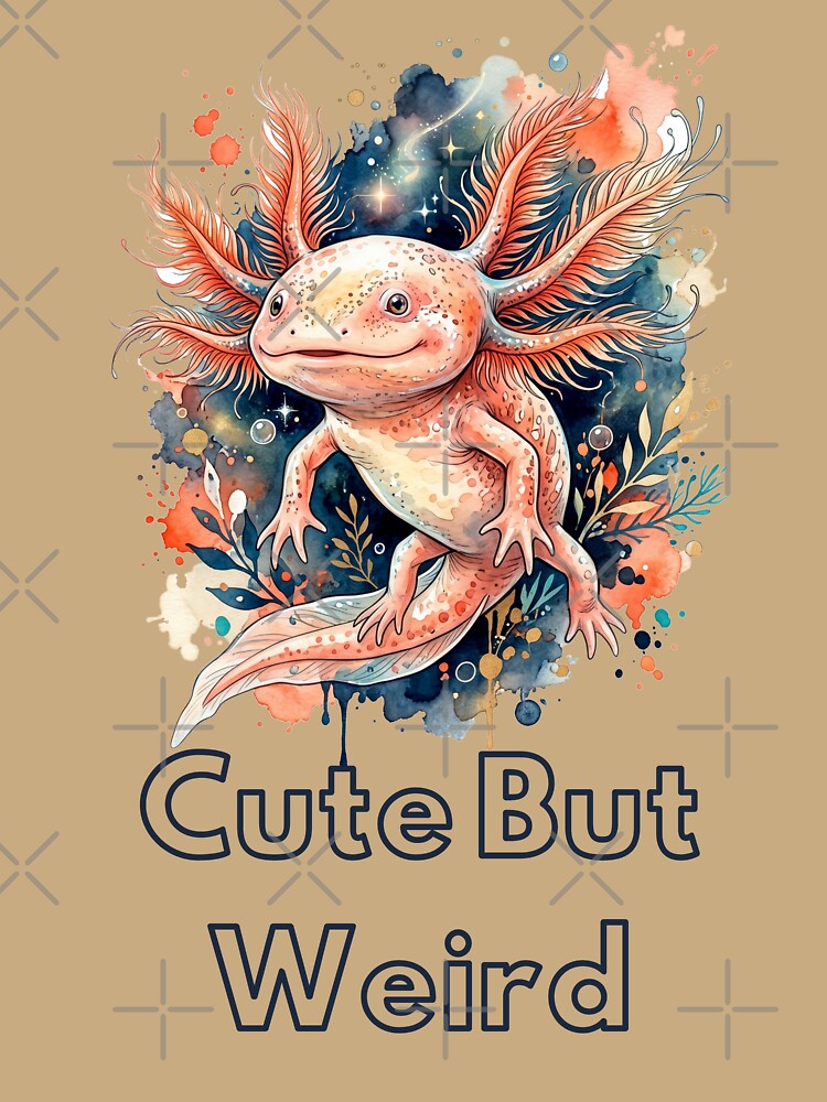 Cute But Weird Axolotl | Funny Cute Animal Design by Biedroneczka