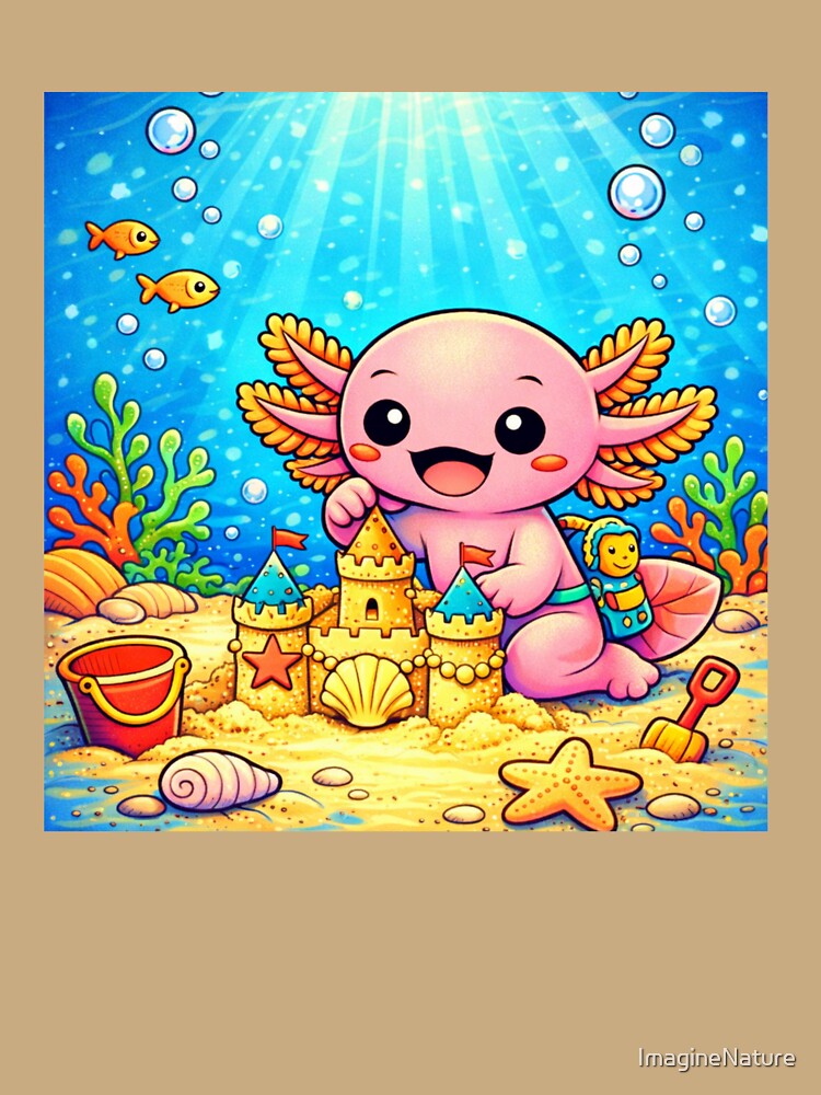 Axolotl Sandcastle Builder - Underwater Creativity by ImagineNature