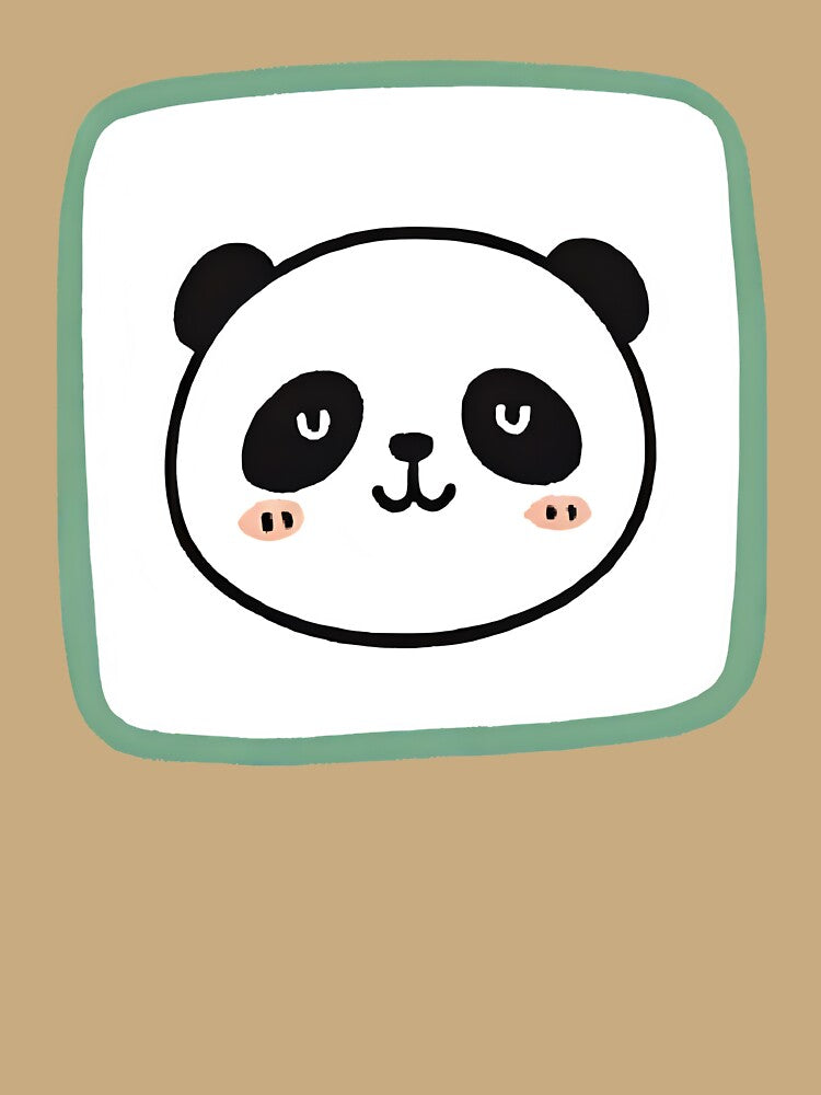 Panda head minimalist graphic icon by ArtEllary