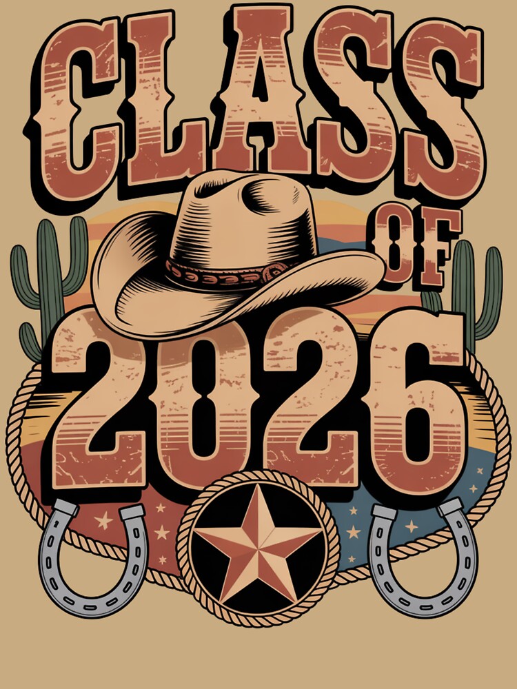 Class of 2026 Western Cowboy Graduation by What a cute-Tee