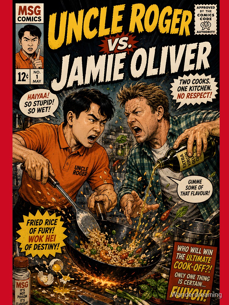 Uncle Roger vs Jamie Oliver by Wanderdreaming