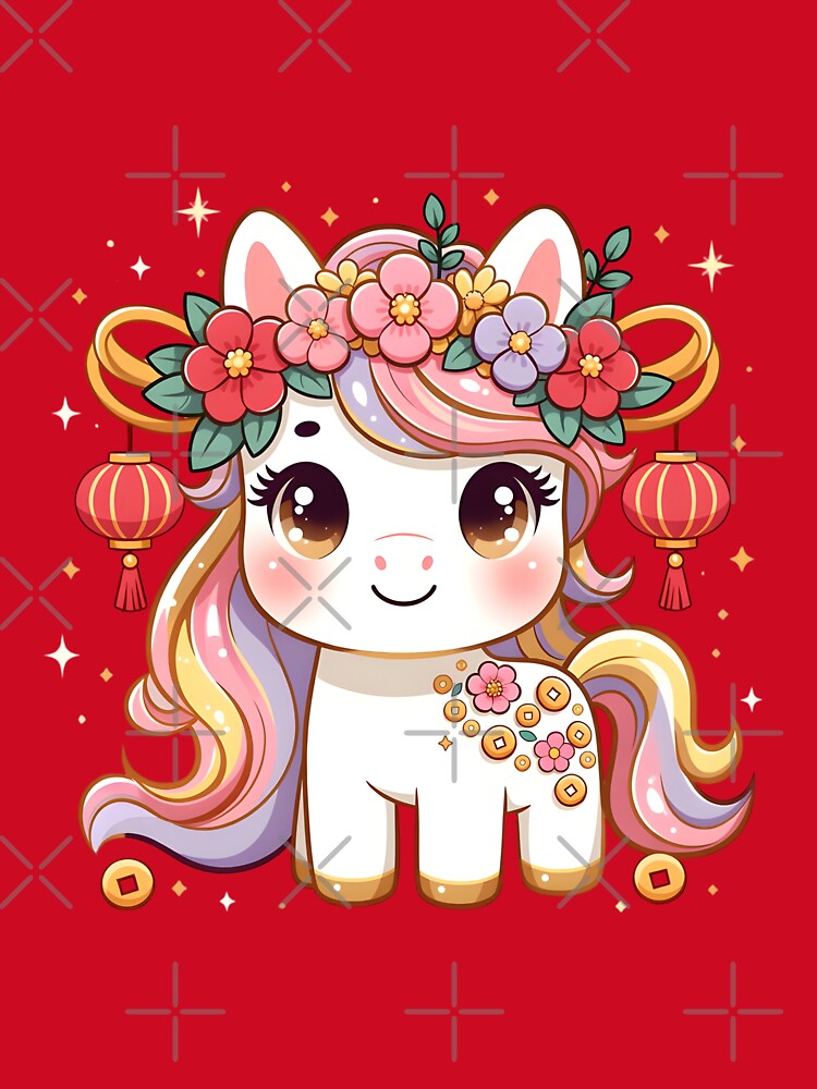 Preppy Year of the Horse Red Lanterns by GrumpySableye
