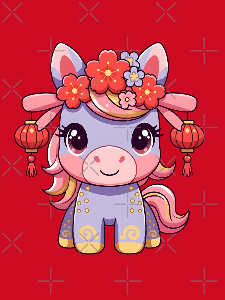 Cute Chibi Horse Chinese Zodiac 2026 by GrumpySableye