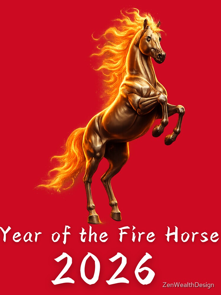 Fire Horse 2026 – Year of the Fire Horse by ZenWealthDesign