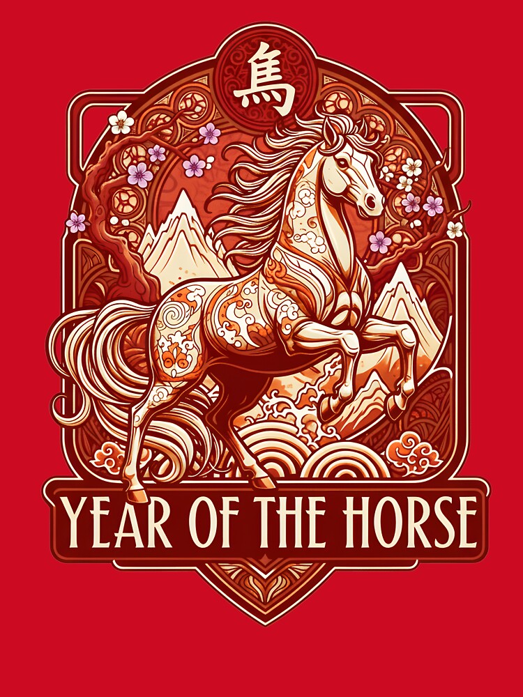 Year of the Horse 2026 – Chinese New Year Lunar Festival Artwork by Inkvado