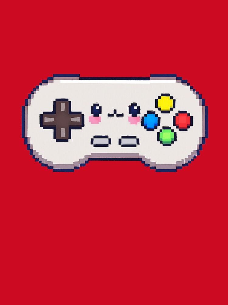 Retro Gaming Controller ,Pixel Art Style by E.D.CH designs.