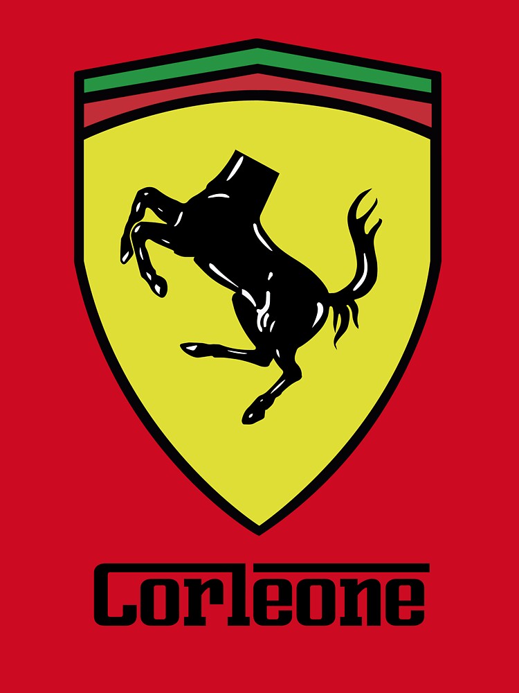 Corleone – Ferrari Logo Parody Tee by MikeMoreArt