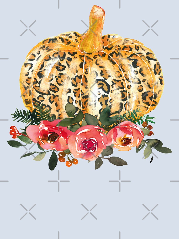 Happy Fall Y'all! This cool eye-catching design is perfect for pumpkin, leopard, and floral lovers. by StickerArtwork