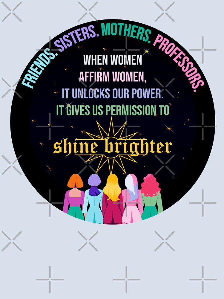 Women Affirm Women Empowerment Quote Typography Art by ArtsyExplorer