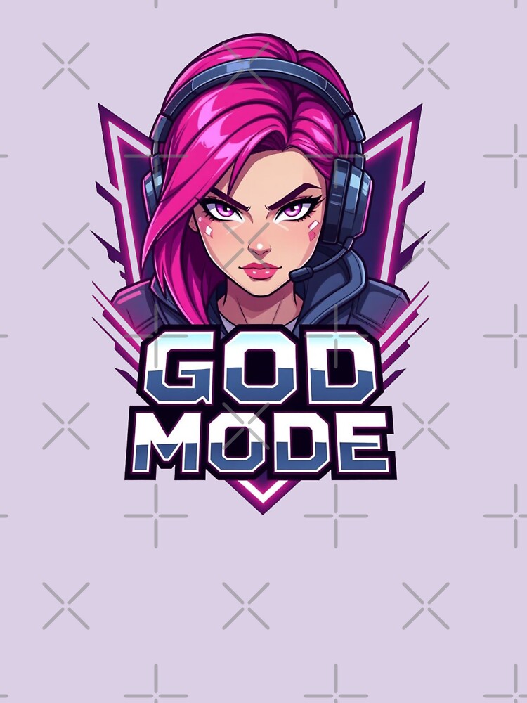 PINK GOD MODE GIRL by shinyillust