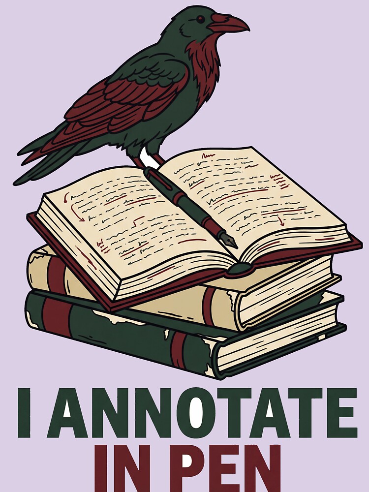 I Annotate In Pen Dark Academia Book Lover Gift by Fakhim95
