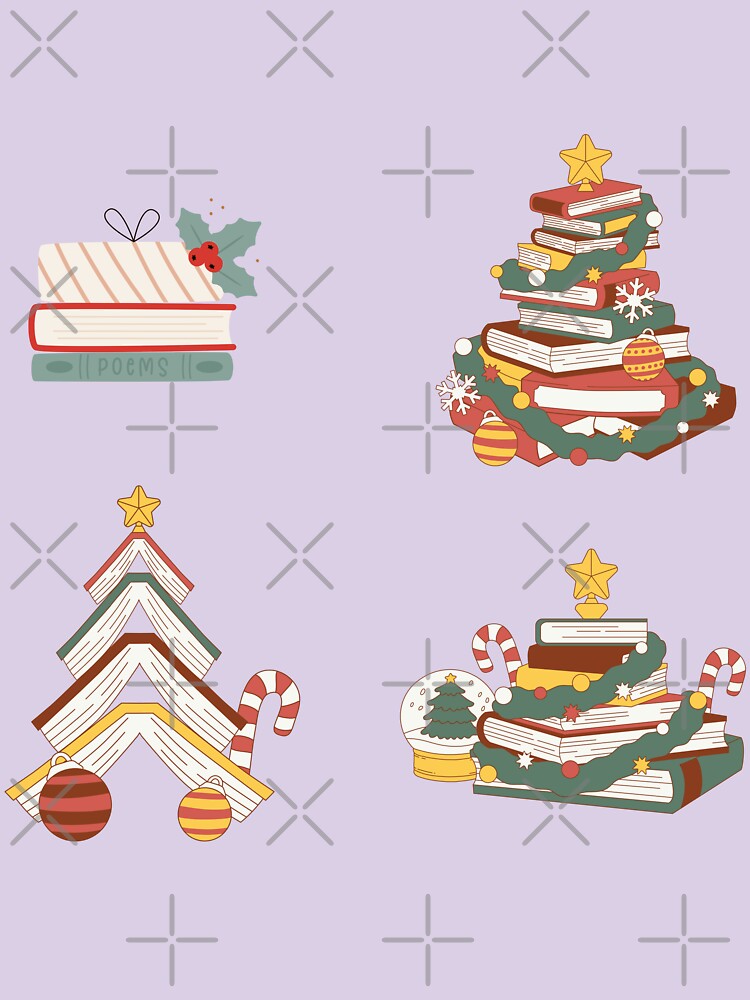 Bookish Christmas Set by Neadoodles