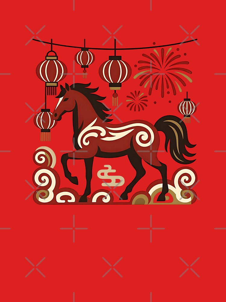 Red Lantern Horse Design by GrumpySableye
