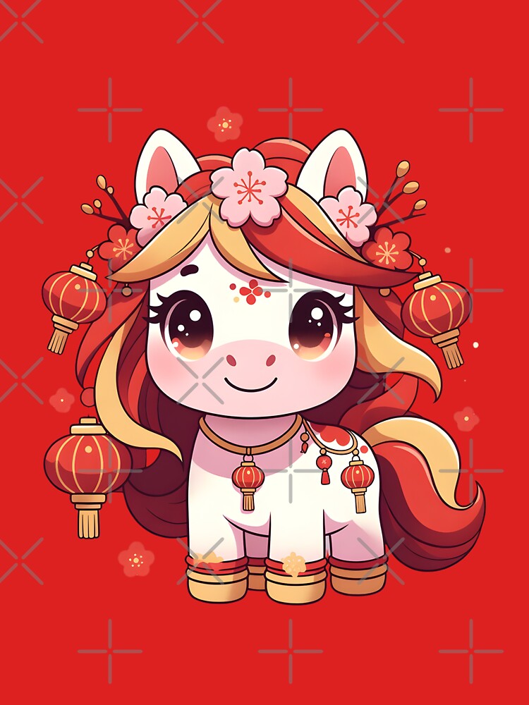 Kawaii Chinese Zodiac Horse 2026 Girlie by GrumpySableye