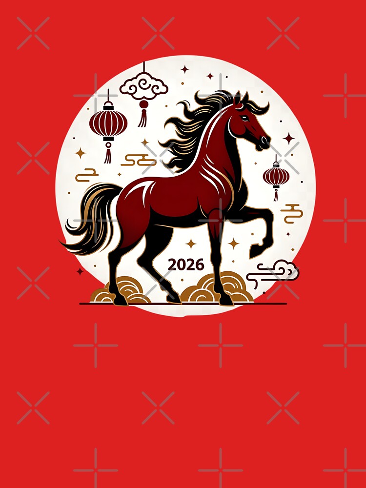 Gold and Red Zodiac Horse by GrumpySableye