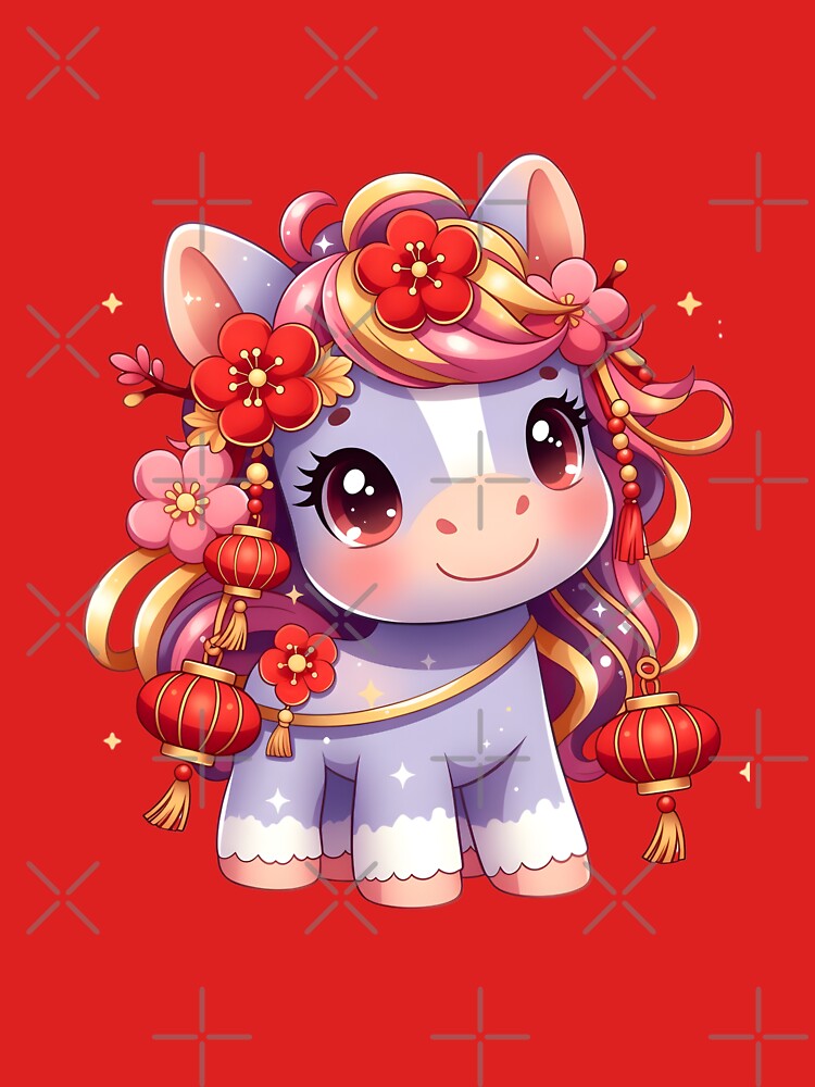 2026 Year of the Horse Pretty Floral by GrumpySableye