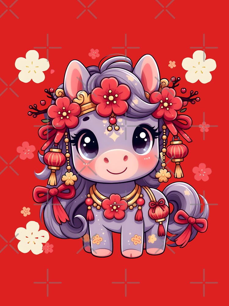 Floral Crown Horse Lunar New Year 2026 by GrumpySableye